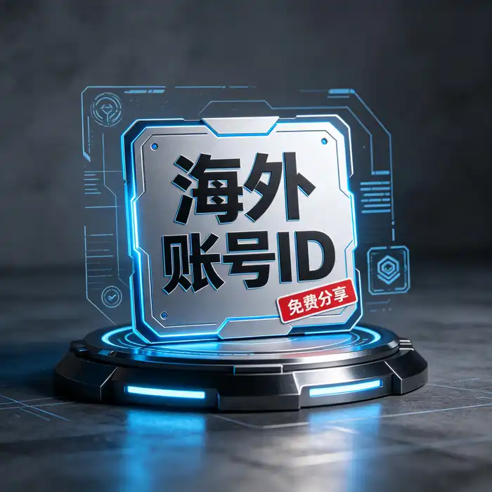 Apple美国ID地区介绍主题视觉，蓝灰色背景与数字设备界面概念图